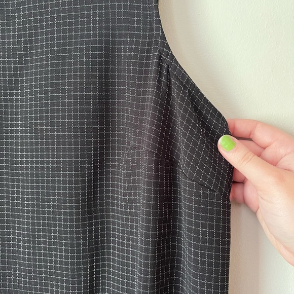 Vintage long black and white patterned dress - Picture 2 of 7